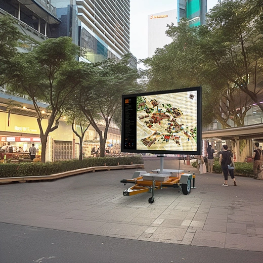Solar Digital Ad Trailer